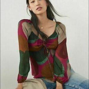 Anthropologie Farm Rio Katalina blouse NWT M